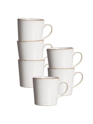 Ritzenhoff & Breker 6er Set Becher Visby in 400 ml in Weiß