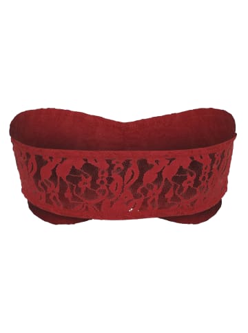 Urban Classics Bandeau Bra in red