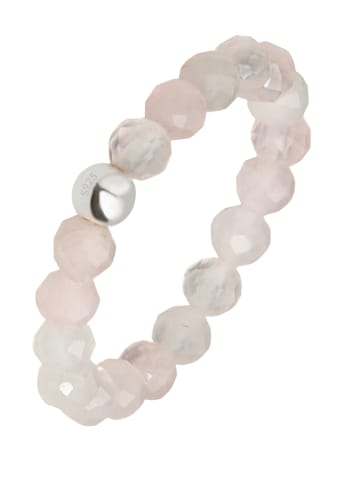 GOOD.designs Perlenring in Rosenquarz