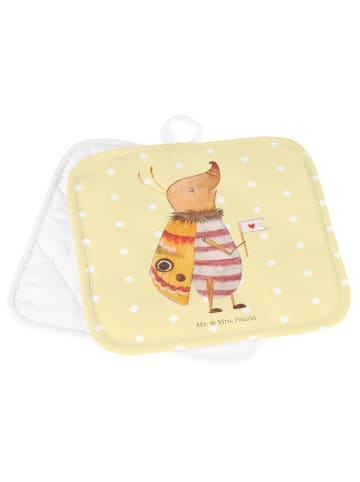 Mr. & Mrs. Panda Topfuntersetzer Nachtfalter Fähnchen ohne Spruch in Gelb Pastell