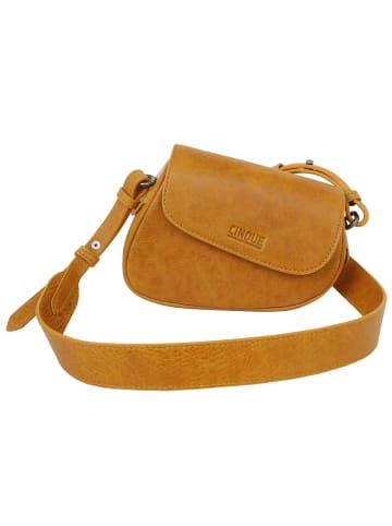 Cinque Felicia Umhängetasche Leder 18 cm in cognac