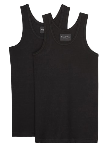 Marc O´Polo Bodywear Unterhemd / Tanktop Iconic Rib Organic Cotton in Schwarz