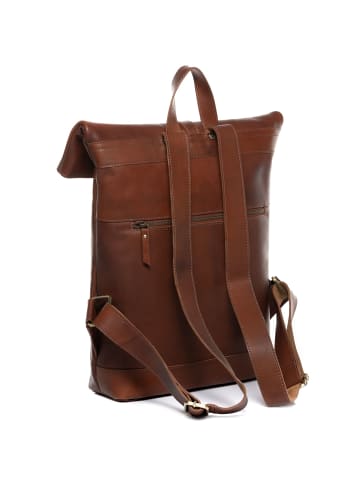 SID & VAIN Leder-Rucksack »JAY« in braun