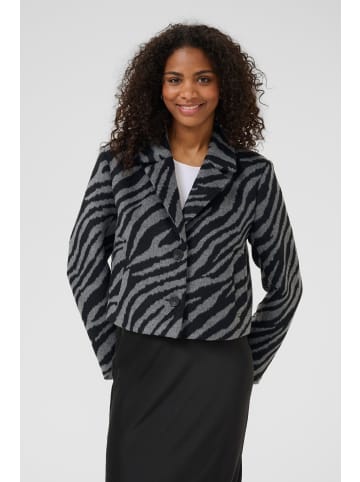 Kaffe Jacke KAtora Oversize fit in Black/Grey Animal