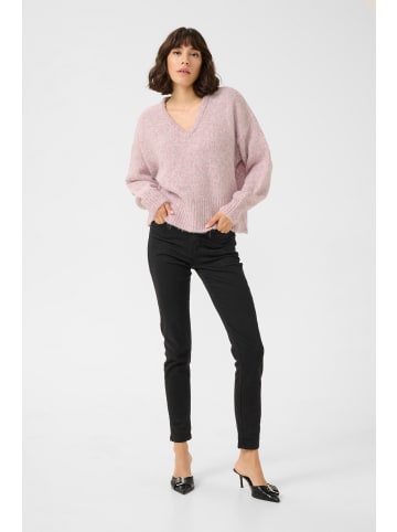 Kaffe Strickpullover KAtrina in Lilac Snow Melange