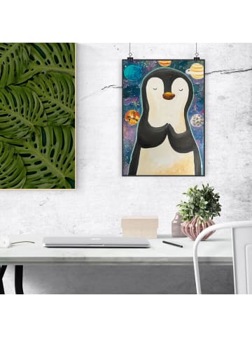 Mr. & Mrs. Panda Plakat Pinguin Universum ohne Spruch in Schwarz