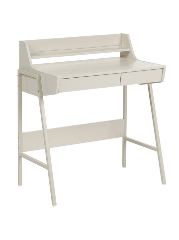 Beliani Schreibtisch BROXTON in Beige - (W) 77 x (H) 89 x (L) 46 cm