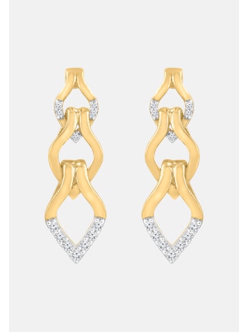 Diamant Exquis Ohrringe aus 375 Gelbgold mit Diamant