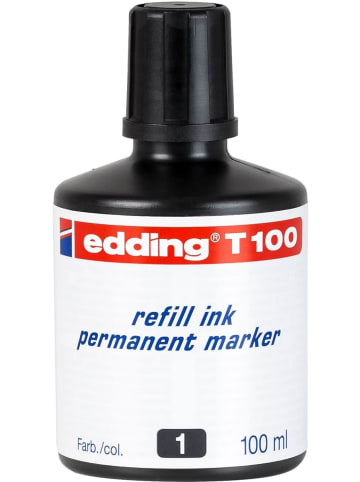 edding Nachfülltinte edding T 100 für edding Permanentmarker 100ml schwarz