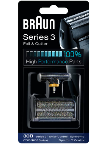 Braun Ersatzscherfolie "Series 3 - 30B Foil & Cutter" in Schwarz