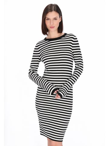 usha BLUE LABEL Women Dress in black white