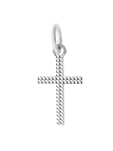 Adeliás Damen Anhänger Kreuz aus 925 Silber in silber
