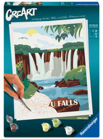Ravensburger Verlag GmbH Spiel - CreArt, Malen nach Zahlen Adults Trend - Iguazu Wasserfälle