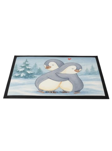 Mr. & Mrs. Panda Bodenvorleger Pinguine Kuscheln Design ohne Spruch in Weiß