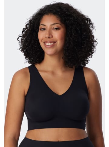 Schiesser Bustier mit Pads in Schwarz