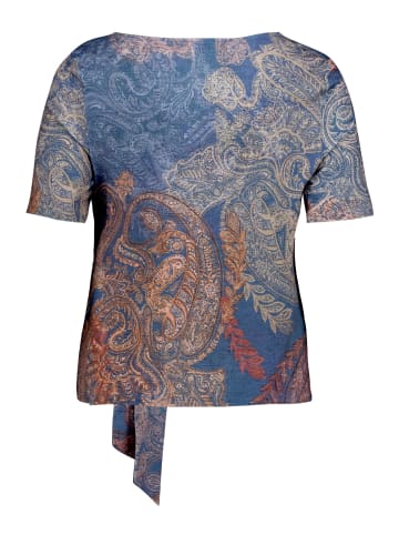 Betty Barclay Printshirt mit Schleifenknoten in Blau/Rot