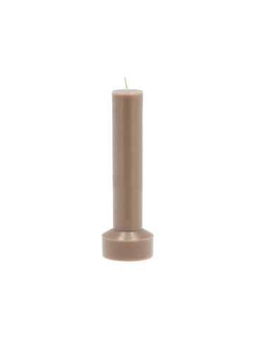 Villa Collection Blockkerze Hvils in Taupe