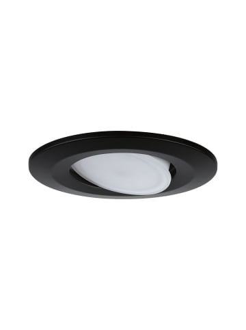 paulmann LED Einbaustrahler 3er Set Calla rund, schwenkbar in schwarz matt-Ø: 90mm