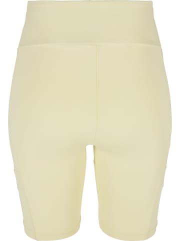 Urban Classics Urban Classics Damen Ladies High Waist Tech Mesh Cycle Shorts in softyellow