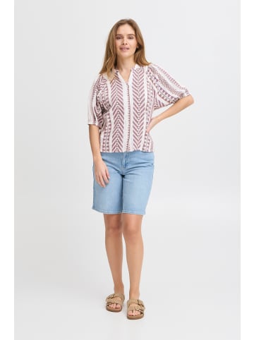 Pulz Kurzarmhemd PZLEZIA Regular fit in Antique White