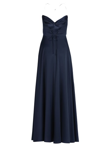 Vera Mont Abendkleid mit Wasserfallausschnitt in Night Sky