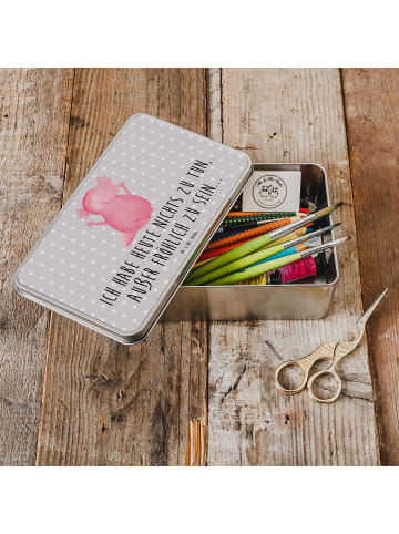 Mr. & Mrs. Panda Aufbewahrungsbox Axolotl Hurra mit Spruch in Grau Pastell