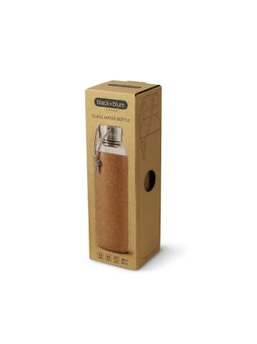 Black+Blum BLACK+BLUM | Trinkflasche, GLAS, mandel, 600 ML