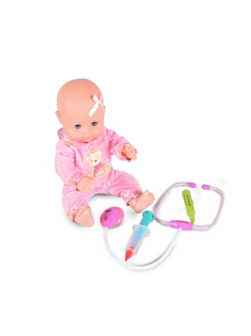 Moni Kinderpuppe 38 cm 8799 Baellar in rosa