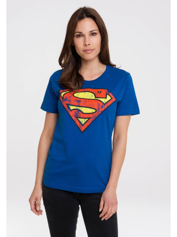 Logoshirt T-Shirt DC Comics – Superman in blau