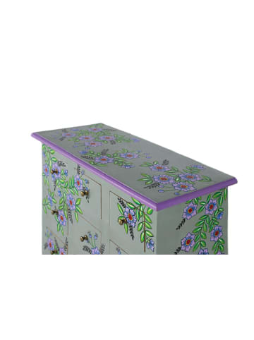 Giner y Colomer Kommode aus massivem Mangoholz handgefertigt und handbemalt. in Green