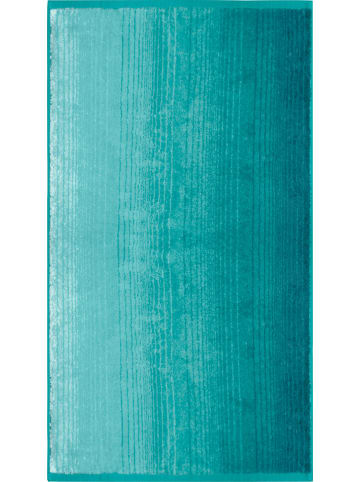 Dyckhoff Jacquard Bio Handtuch Colori in türkis
