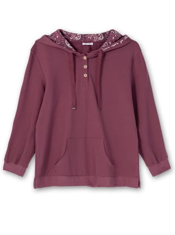 sheego by Joe Browns Kapuzensweatshirt in weinrot