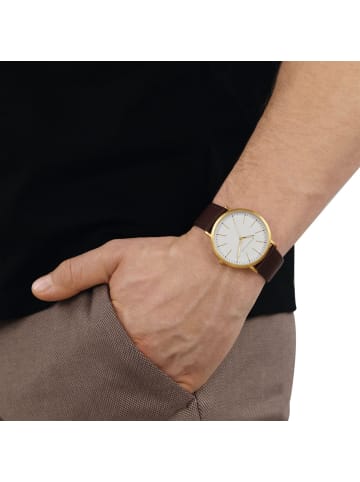 Tom Tailor Quarzuhr Alloy/Edelstahl, IP silber in Gold