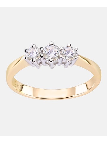 Vanlere Verlobungsring aus 375 Gelbgold mit Zirkonia