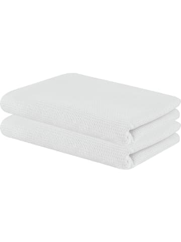 Setex Baumwolle, Waffelpiqué Sommerdecke 2er-Pack in perle