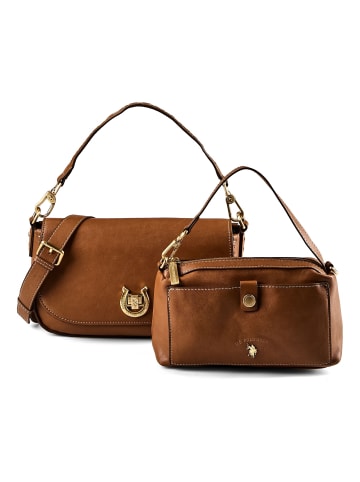 U.S. Polo Assn. Middleton Handtasche 27 cm cognac