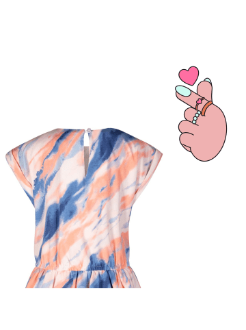 Happy Girls Batik Kleid in Rosa