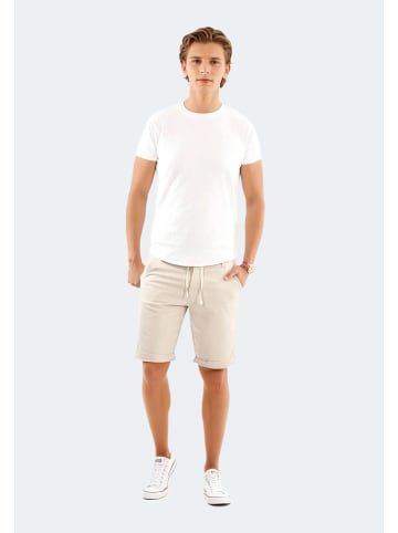 Alessandro Salvarini A. Salvarini Herren Leinen Shorts kurze Hose AS-408 in Beige