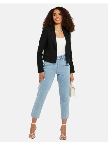 Threadbare Blazer THB Kallithea cropped Boucle Blazer in Schwarz