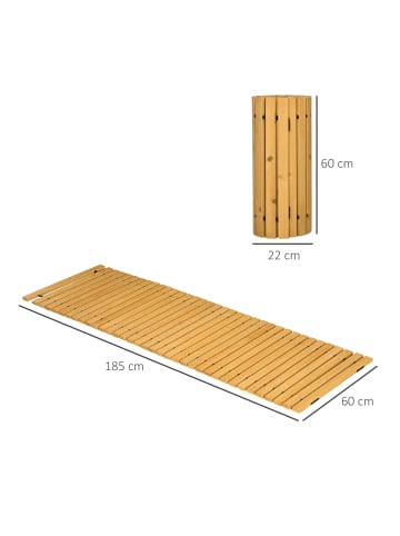 Outsunny Gartenweg,185L x 60B x 1,9H cm,Gelb