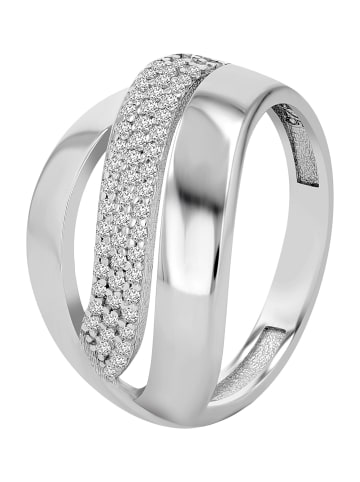 Adeliás Damen Ring aus 925 Silber mit Zirkonia in silber