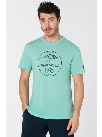 super.natural Merino T-Shirt M TRAILS TEE in grün