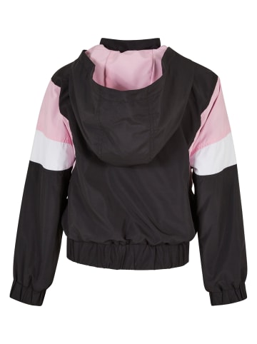 Urban Classics Windbreaker in black/girlypink/white