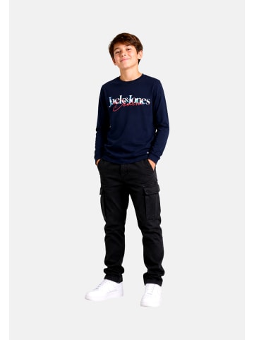 JACK & JONES Junior Longsleeve 'Tom' in dunkelblau