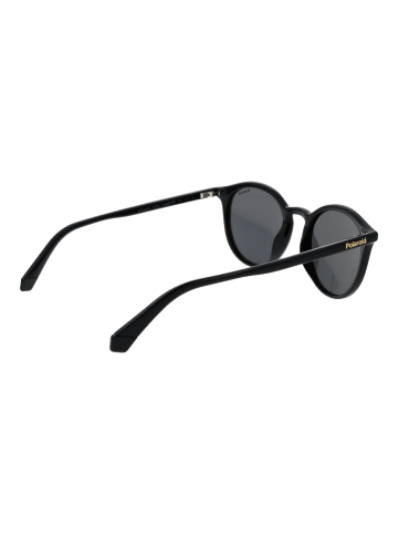 Polaroid Unisex Sonnenbrillen Rund Schwarz