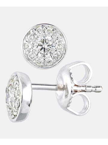 Diamant L'éternel Ohrstecker aus 375 Weißgold mit 0.33 Karat Diamant