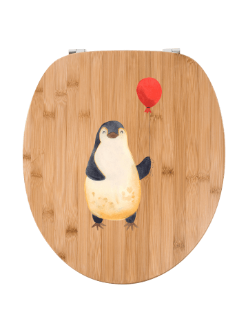 Mr. & Mrs. Panda Klobrille Pinguin Luftballon ohne Spruch in Braun