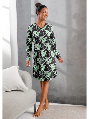 WITT WEIDEN Sleepshirt in apfel-schwarz-bedruckt