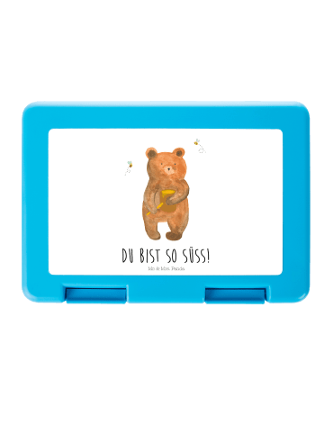 Mr. & Mrs. Panda Lunchbox Bär Honig mit Spruch in Weiß