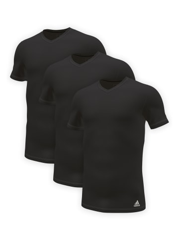 Adidas Sportswear Unterhemd / Shirt Kurzarm Active Core Cotton in Schwarz